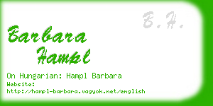 barbara hampl business card